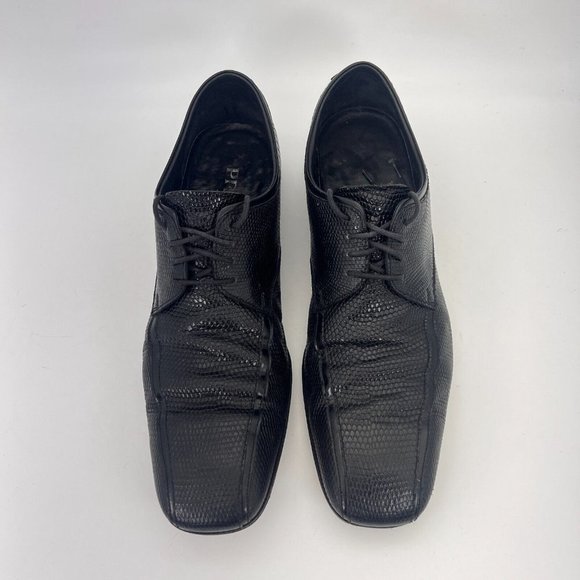 Prada Other - Prada Lace Up Oxford Pentofel Men Size US 9.5 / UK 8.5 Dress Shoes Black Leather